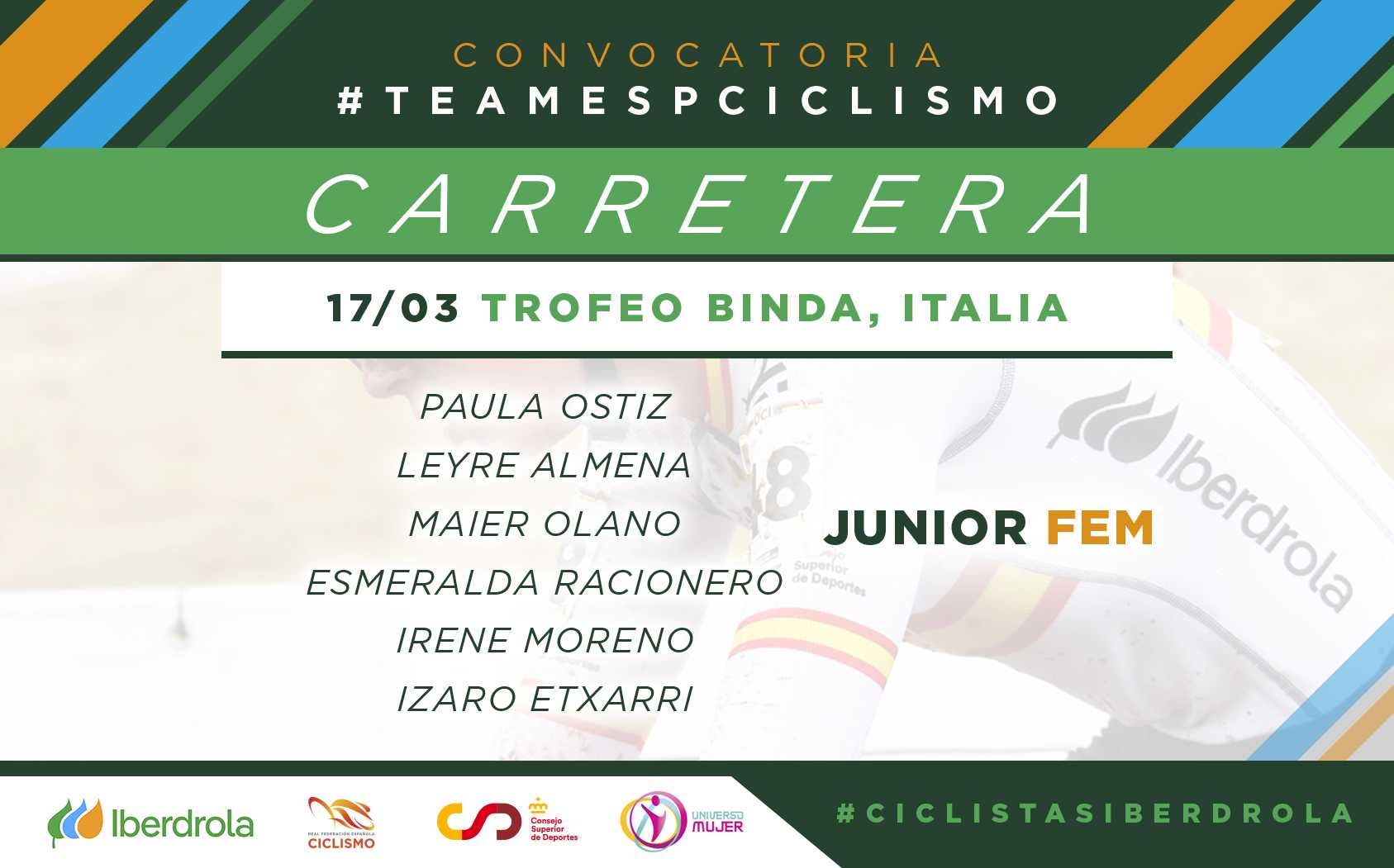 Paula Ostiz debutará en la Copa de las Naciones junior de ciclismo femenino 2024